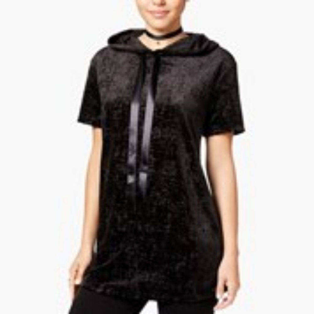 Gypsies & Moondust juniors M top burnout velvet